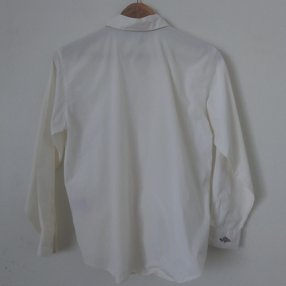 Vintage 90s Cabin Creek Blouse with Floral Embroidery AS IS - Picture 3 of 8